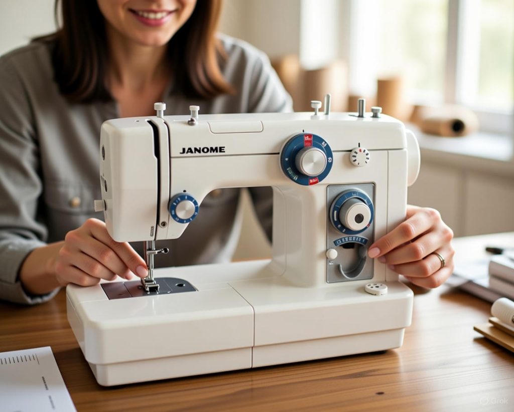 آموزش جامع تنظیمات چرخ خیاطی ژانومه 801 4 خیاطی